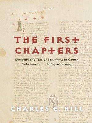 cover image of The First Chapters